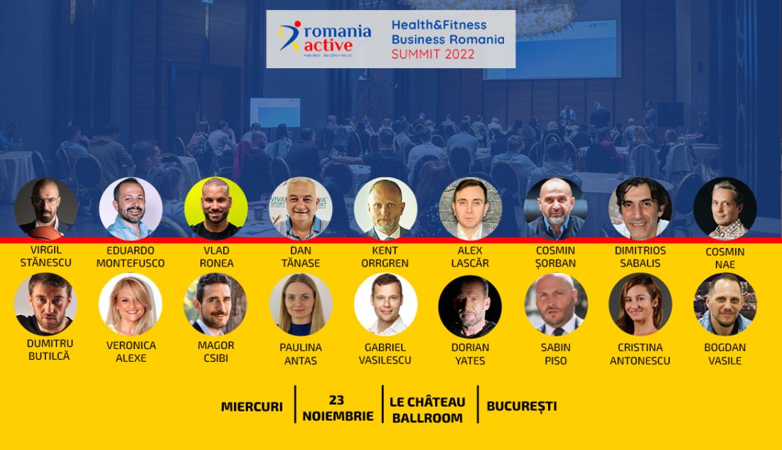 RomaniaActive announces the first Romanian Summit of the Health & Fitness Industry