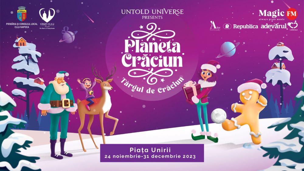 Vineri se deschide “Planeta Crăciun”, primul târg de sărbători organizat de UNTOLD Universe în Cluj-Napoca