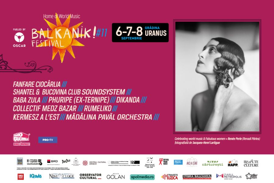 Balkanik Festival se intoarce intre 6 si 8 septembrie la Gradina Uranus