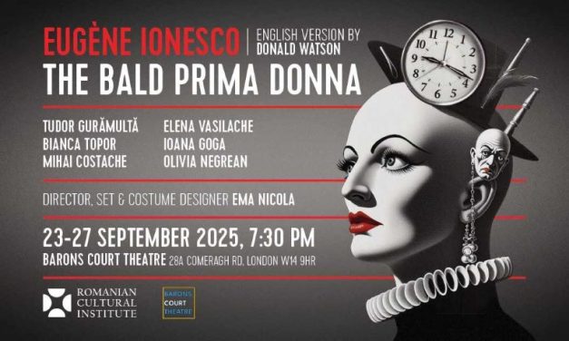 Actori româno-britanici în „Cântăreața cheală” la Barons Court Theatre, cu sprijinul ICR Londra