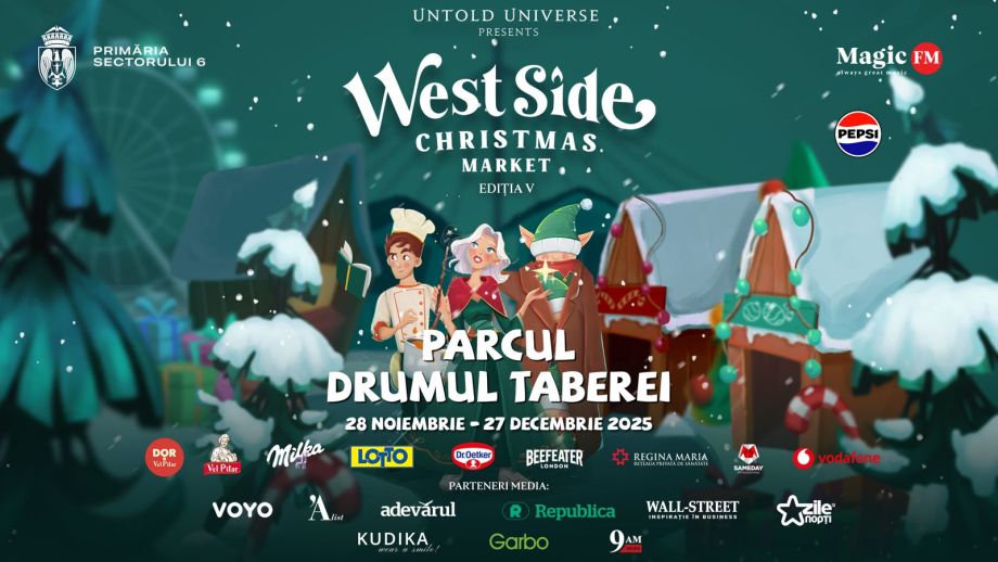 Magia sărbătorilor renaște la West Side Christmas Market, târgul de crăciun organizat de UNTOLD în București