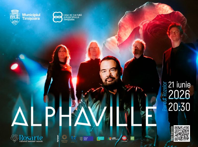 Alphaville cântă la Timișoara – stagiune culturală estivală în Parcul Rozelor